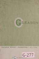 Gleason-Gleason 12\", St Bevel Gear Generator, Parts List Manual Year (1933)-#12-12 Inch-12\"-No. 12-01